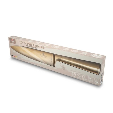 STALOWY NÓŻ SZEFA KUCHNI BERLINGER HAUS 22cm BH-2828 GOLD STALOWY NÓŻ SZEFA KUCHNI BERLINGER HAUS 22cm BH-2828 GOLD