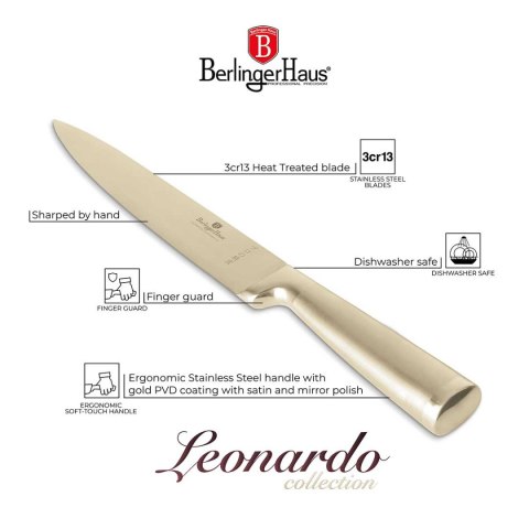STALOWY NÓŻ DO FILETOWANIA BERLINGER HAUS 22cm BH-2931 GOLD STALOWY NÓŻ DO FILETOWANIA BERLINGER HAUS 22cm BH-2931 GOLD