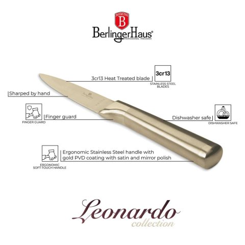 STALOWY NÓŻ DO OBIERANIA BERLINGER HAUS 9,5cm BH-2933 GOLD STALOWY NÓŻ DO OBIERANIA BERLINGER HAUS 9,5cm BH-2933 GOLD