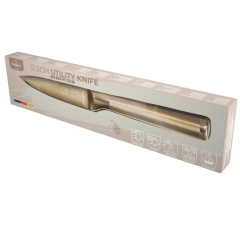 STALOWY NÓŻ UNIWERSALNY BERLINGER HAUS 12,5cm BH-2932 GOLD STALOWY NÓŻ UNIWERSALNY BERLINGER HAUS 12,5cm BH-2932 GOLD