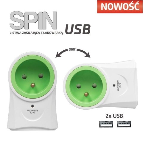 Listwa zasilająca Ever SPIN USB Listwa zasilająca Ever SPIN USB
