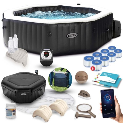 Dmuchane SPA z hydromasażem 201 x 71 cm 4 os. + akcesoria premium INTEX 28458 Dmuchane SPA z hydromasażem 201 x 71 cm 4 os. + akcesoria premium INTEX 28458