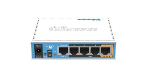 Router WiFi 4 Mikrotik hAP (RB951Ui-2nD) 2,4GHz(2x2) 5p Router WiFi 4 Mikrotik hAP (RB951Ui-2nD) 2,4GHz(2x2) 5p