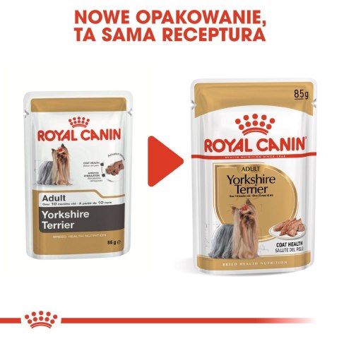 ROYAL CANIN BHN Yorkshire Terrier Adult - mokra karma dla psa dorosłego - 12x85g ROYAL CANIN BHN Yorkshire Terrier Adult - mokra karma dla psa dorosłego - 12x85g