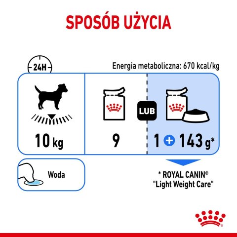 ROYAL CANIN CCN LIGHT WEIGHT CARE LOAF - mokra karma dla psa dorosłego - 12x85g ROYAL CANIN CCN LIGHT WEIGHT CARE LOAF - mokra karma dla psa dorosłego - 12x85g