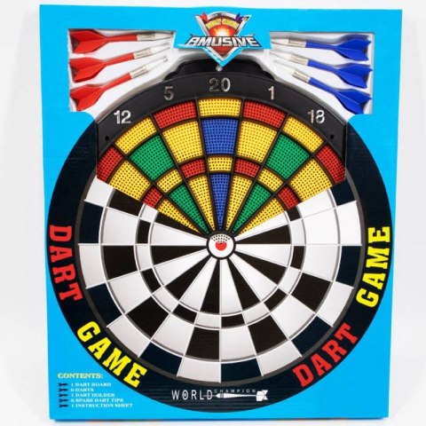 Tarcza Dart plastikowa 40 cm + 6 rzutek BT26903/EBO01316 Tarcza Dart plastikowa 40 cm + 6 rzutek BT26903/EBO01316