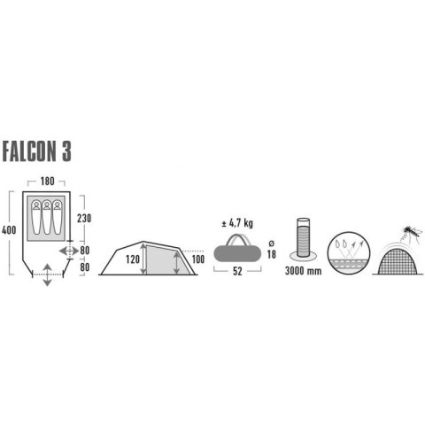 Namiot High Peak Falcon 3 10329 Namiot High Peak Falcon 3 10329