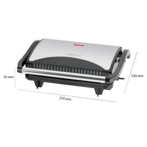 Grill Clatronic MG 3519 (stołowy-zamknięty; 700W; kolor srebrny) Grill Clatronic MG 3519 (stołowy-zamknięty; 700W; kolor srebrny)