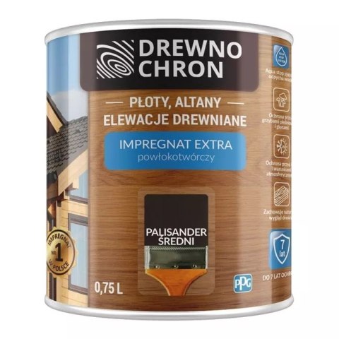 DREWNOCHRON IMPREGNAT POWŁOKOTWÓRCZY PALISANDER ŚREDNI 0.75L DREWNOCHRON IMPREGNAT POWŁOKOTWÓRCZY PALISANDER ŚREDNI 0.75L