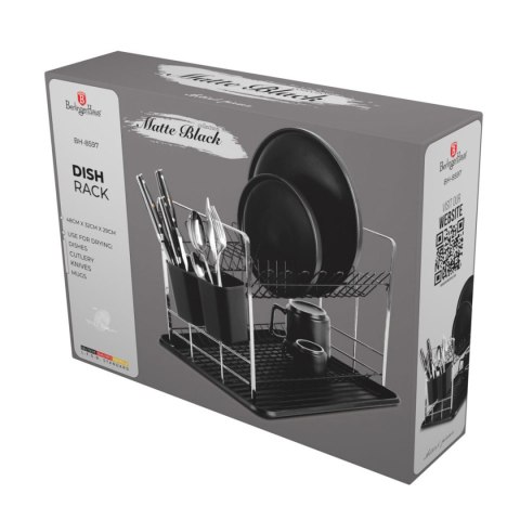 SUSZARKA DO NACZYŃ Z OCIEKACZEM BERLINGER HAUS BH-8597 MATTE BLACK SUSZARKA DO NACZYŃ Z OCIEKACZEM BERLINGER HAUS BH-8597 MATTE BLACK