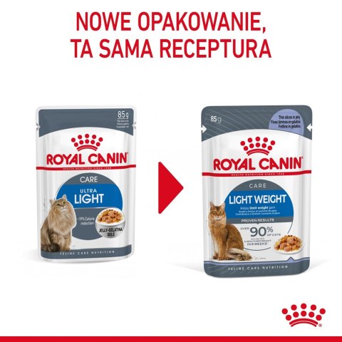 ROYAL CANIN FCN Light Weight Care w galaretce - mokra karma dla kota dorosłego - 12x85g ROYAL CANIN FCN Light Weight Care w galaretce - mokra karma dla kota dorosłego - 12x85g