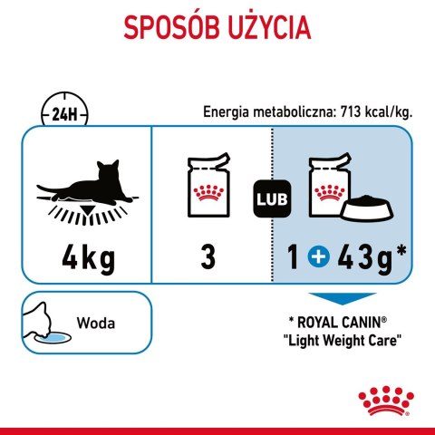 ROYAL CANIN FCN Light Weight Care w galaretce - mokra karma dla kota dorosłego - 12x85g ROYAL CANIN FCN Light Weight Care w galaretce - mokra karma dla kota dorosłego - 12x85g