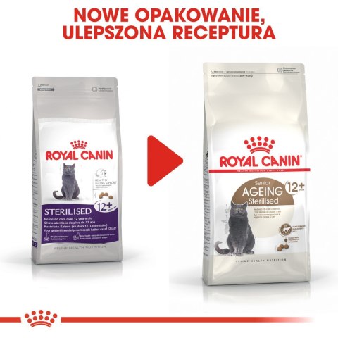 ROYAL CANIN Senior Ageing 12+ Sterilised - sucha karma dla kota - 4 kg ROYAL CANIN Senior Ageing 12+ Sterilised - sucha karma dla kota - 4 kg