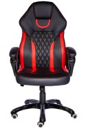Fotel obrotowy SPIDER BLACK RED PU SPC OUTLET