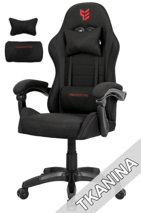 Fotel obrotowy gamingowy HERO ENZO BLACK FABRIC Fotel obrotowy gamingowy HERO ENZO BLACK FABRIC