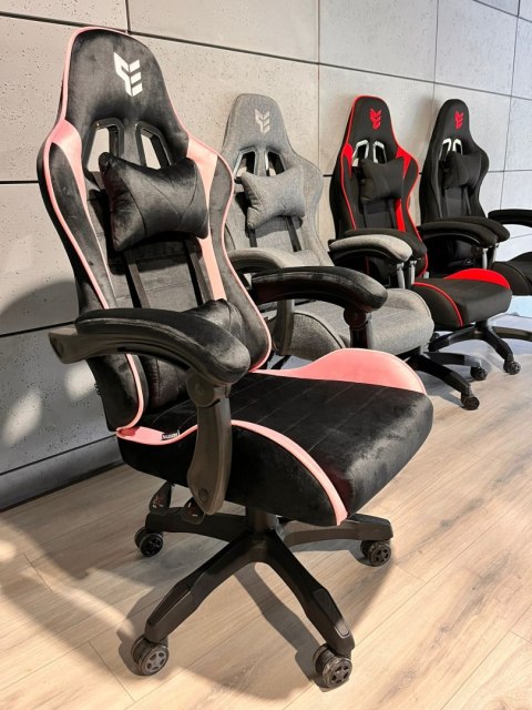 Fotel obrotowy gamingowy HERO ENZO PINK ALCANTARA Fotel obrotowy gamingowy HERO ENZO PINK ALCANTARA