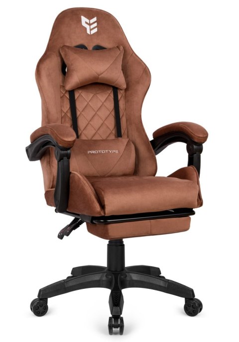 Fotel obrotowy gamingowy HERO POKER PRO BROWN ALCANTARA Fotel obrotowy gamingowy HERO POKER PRO BROWN ALCANTARA