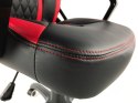 Fotel obrotowy SPIDER BLACK RED PU SPC OUTLET