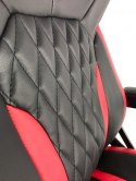 Fotel obrotowy SPIDER BLACK RED PU SPC OUTLET