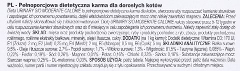ROYAL CANIN Urinary Moderate Calorie - saszetka 12x85g ROYAL CANIN Urinary Moderate Calorie - saszetka 12x85g