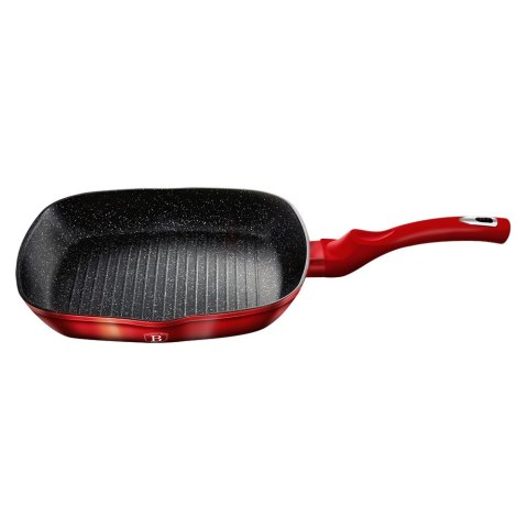 PATELNIA GRANITOWA GRILLOWA 28cm BERLINGER HAUS RED METALLIC LINE BH-1271 PATELNIA GRANITOWA GRILLOWA 28cm BERLINGER HAUS RED METALLIC LINE BH-1271