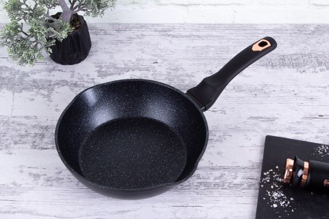 GŁEBOKA PATELNIA GRANITOWA 24cm BERLINGER HAUS BLACK ROSE BH-6184 GŁEBOKA PATELNIA GRANITOWA 24cm BERLINGER HAUS BLACK ROSE BH-6184