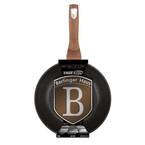 PATELNIA GRANITOWA WOK 30cm BERLINGER HAUS BH-6171 ROSE GOLD PATELNIA GRANITOWA WOK 30cm BERLINGER HAUS BH-6171 ROSE GOLD