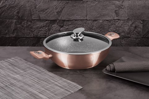 WOK GRANITOWY 30cm BERLINGER HAUS BH-7100 ROSE GOLD WOK GRANITOWY 30cm BERLINGER HAUS BH-7100 ROSE GOLD