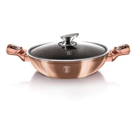 WOK GRANITOWY 30cm BERLINGER HAUS BH-7100 ROSE GOLD WOK GRANITOWY 30cm BERLINGER HAUS BH-7100 ROSE GOLD