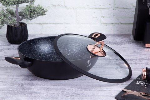 WOK GRANITOWY 30cm BERLINGER HAUS BH-7112 BLACK ROSE WOK GRANITOWY 30cm BERLINGER HAUS BH-7112 BLACK ROSE