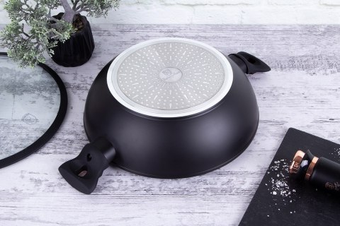 WOK GRANITOWY 30cm BERLINGER HAUS BH-7112 BLACK ROSE WOK GRANITOWY 30cm BERLINGER HAUS BH-7112 BLACK ROSE