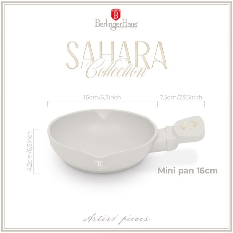 MINI PATELNIA TYTANOWA 16cm BERLINGER HAUS BH-8076 SAHARA MINI PATELNIA TYTANOWA 16cm BERLINGER HAUS BH-8076 SAHARA