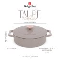 GARNEK ŻELIWNY 26cm PŁASKI BERLINGER HAUS BH-6527 TAUPE