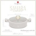 PŁASKI GARNEK TYTANOWY Z POKRYWĄ 28cm BERLINGER HAUS BH-7785 SAHARA