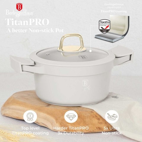 GARNEK TYTANOWY Z POKRYWĄ 20cm BERLINGER HAUS BH-7786 SAHARA GARNEK TYTANOWY Z POKRYWĄ 20cm BERLINGER HAUS BH-7786 SAHARA
