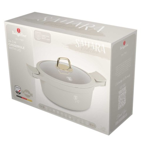 GARNEK TYTANOWY Z POKRYWĄ 24cm BERLINGER HAUS BH-7787 SAHARA GARNEK TYTANOWY Z POKRYWĄ 24cm BERLINGER HAUS BH-7787 SAHARA