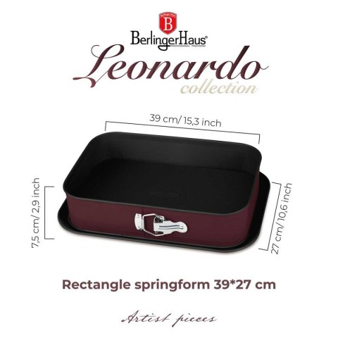 FORMA TYTANOWA 39x27cm BERLINGER HAUS BH-7941 LEONARDO FORMA TYTANOWA 39x27cm BERLINGER HAUS BH-7941 LEONARDO