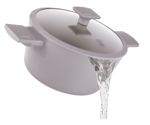 GARNEK TYTANOWY Z POKRYWĄ 24cm BERLINGER HAUS BH-8101 TAUPE GARNEK TYTANOWY Z POKRYWĄ 24cm BERLINGER HAUS BH-8101 TAUPE