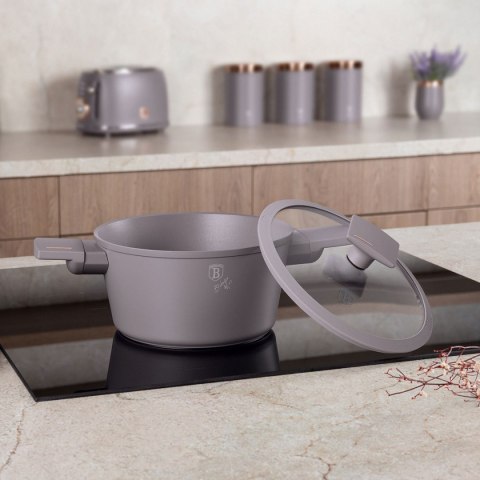 GARNEK TYTANOWY Z POKRYWĄ 24cm BERLINGER HAUS BH-8101 TAUPE GARNEK TYTANOWY Z POKRYWĄ 24cm BERLINGER HAUS BH-8101 TAUPE
