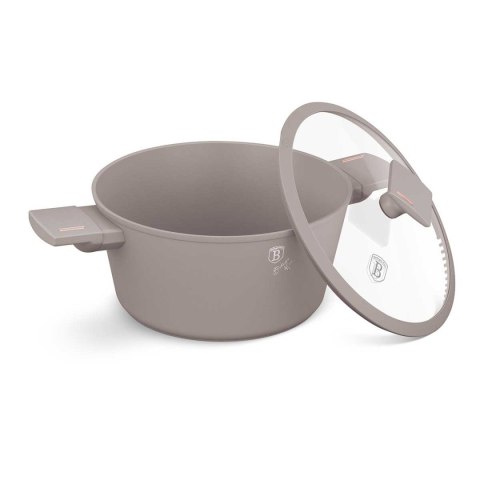 GARNEK TYTANOWY Z POKRYWĄ 24cm BERLINGER HAUS BH-8101 TAUPE GARNEK TYTANOWY Z POKRYWĄ 24cm BERLINGER HAUS BH-8101 TAUPE
