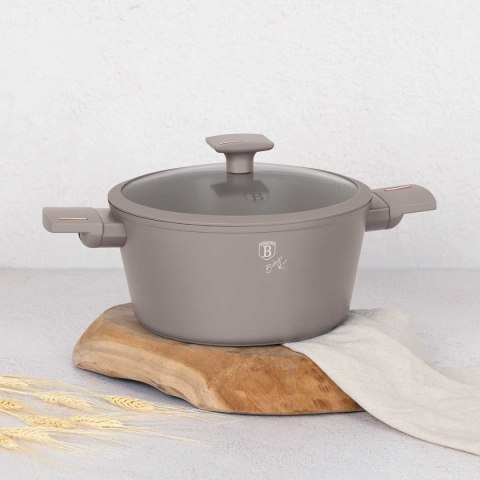 GARNEK TYTANOWY Z POKRYWĄ 24cm BERLINGER HAUS BH-8101 TAUPE GARNEK TYTANOWY Z POKRYWĄ 24cm BERLINGER HAUS BH-8101 TAUPE