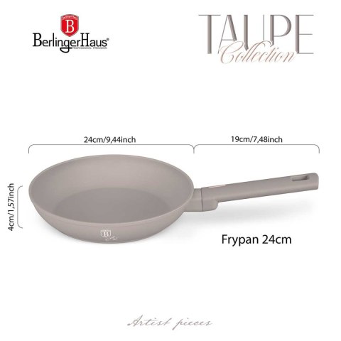 PATELNIA TYTANOWA 24cm BERLINGER HAUS BH-8083 TAUPE PATELNIA TYTANOWA 24cm BERLINGER HAUS BH-8083 TAUPE