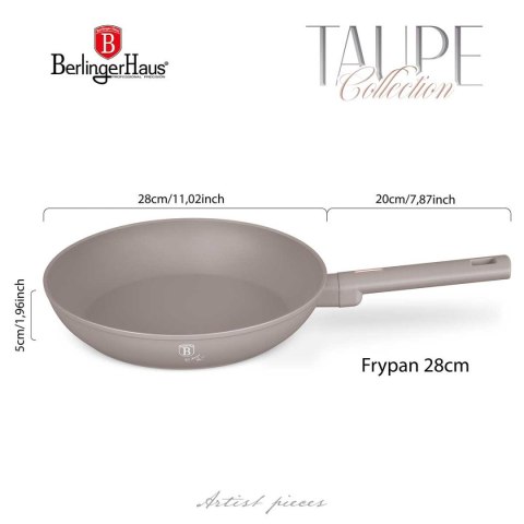 PATELNIA TYTANOWA 28cm BERLINGER HAUS BH-8084 TAUPE PATELNIA TYTANOWA 28cm BERLINGER HAUS BH-8084 TAUPE