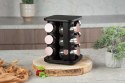STOJAK OBROTOWY NA PRZYPRAWY 12 POJEMNIKÓW BERLINGER HAUS BH-8559 BLACK ROSE
