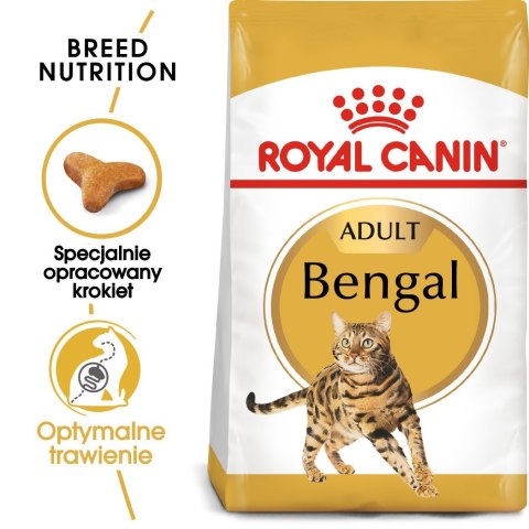 ROYAL CANIN Bengal Adult - sucha karma dla dorosłego kota - 10 kg ROYAL CANIN Bengal Adult - sucha karma dla dorosłego kota - 10 kg