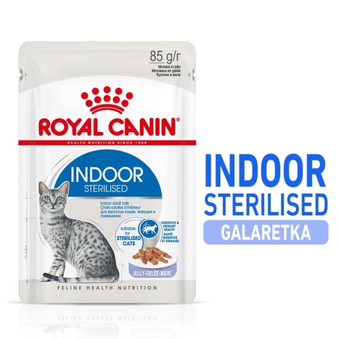 ROYAL CANIN FHN Indoor w galaretce - mokra karma dla kota dorosłego - 12x85 g ROYAL CANIN FHN Indoor w galaretce - mokra karma dla kota dorosłego - 12x85 g