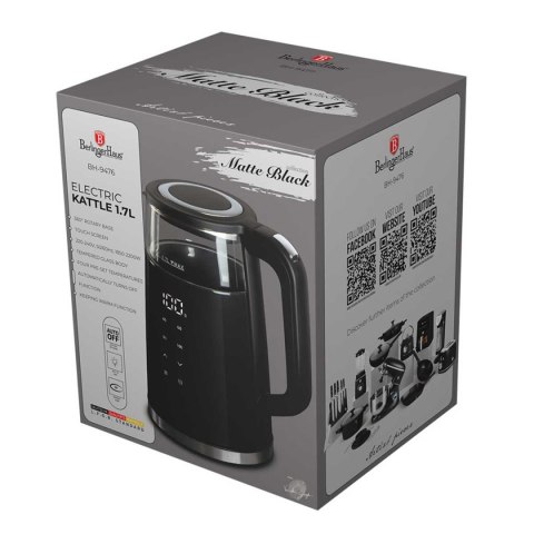 CZAJNIK ELEKTRYCZNY 1,7L BERLINGER HAUS BH-9476 MATTE BLACK CZAJNIK ELEKTRYCZNY 1,7L BERLINGER HAUS BH-9476 MATTE BLACK