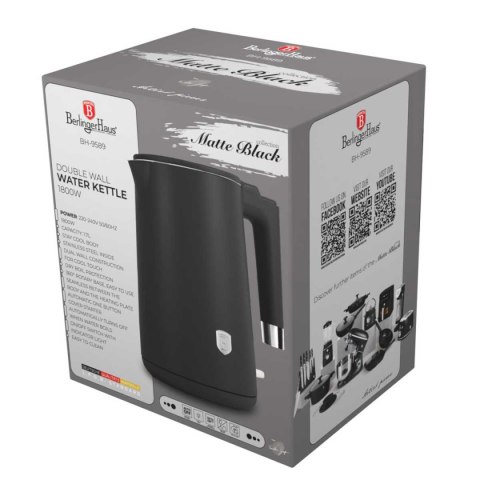 CZAJNIK ELEKTRYCZNY 1,7L BERLINGER HAUS BH-9589 MATTE BLACK CZAJNIK ELEKTRYCZNY 1,7L BERLINGER HAUS BH-9589 MATTE BLACK
