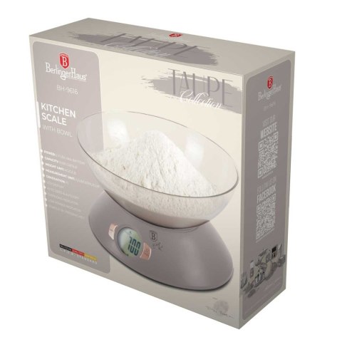 WAGA KUCHENNA Z MISĄ BERLINGER HAUS BH-9616 TAUPE WAGA KUCHENNA Z MISĄ BERLINGER HAUS BH-9616 TAUPE