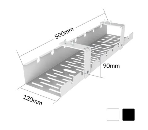 Organizer kabli do biurka ACTIVEJET CMP502 czarny Organizer kabli do biurka ACTIVEJET CMP502 czarny